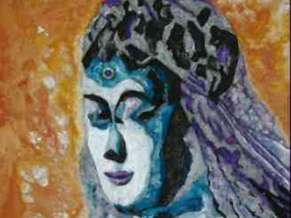  Quadri Pop Art di Carla Bertoli - Senza Titolo - Dedicato a Lucrezia Borgia - Tecnica Mista 60x80 - 2010